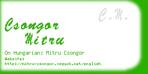 csongor mitru business card